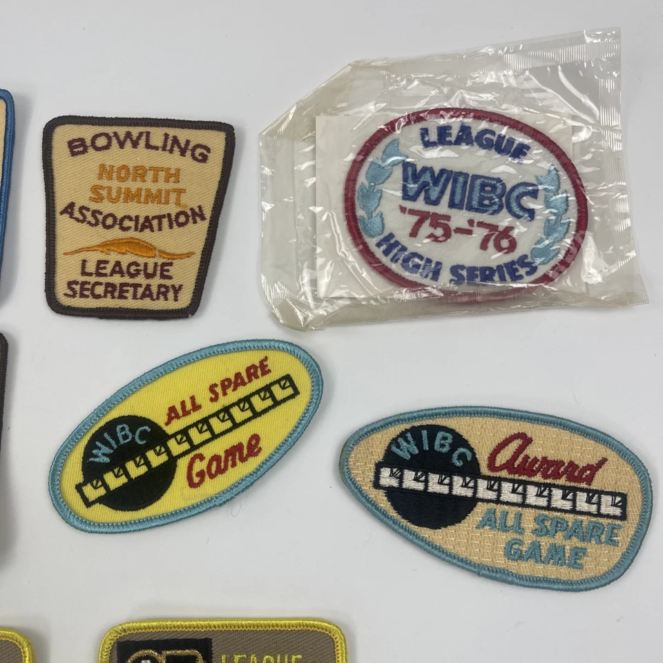 18 Vintage 60’s 70s 80s BOWLING PATCHES WIBC League Champions - Image 3 of 4