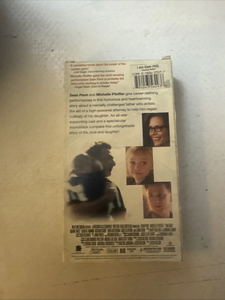 I Am Sam VHS Sean Penn Michelle Pfeiffer - Image 2 of 3