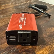 150W Car Power Inverter 12V DC to 110V AC Converter Vehicle Adapter Plug Outlet 