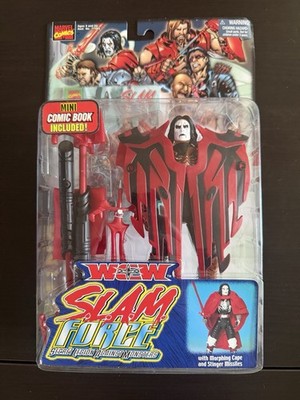 WCW Wrestling Marvel Toy Biz Toybiz SLAM Force Complete Set Bret