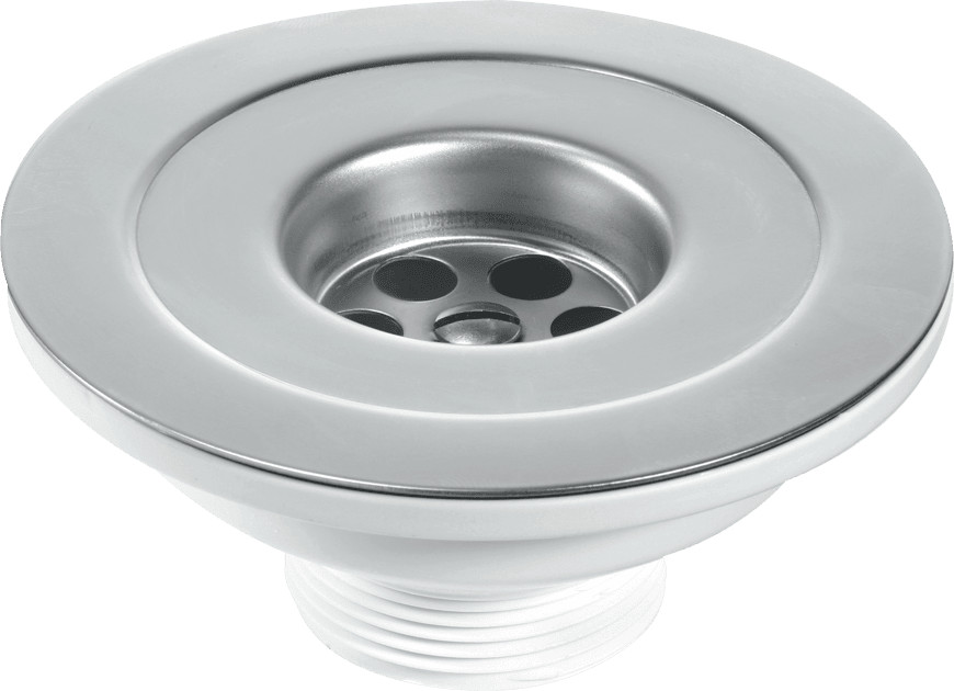 McAlpine SW45P 1.5""Centre Pin Sink Waste: 113mm Stainless Steel Flange and Plug
