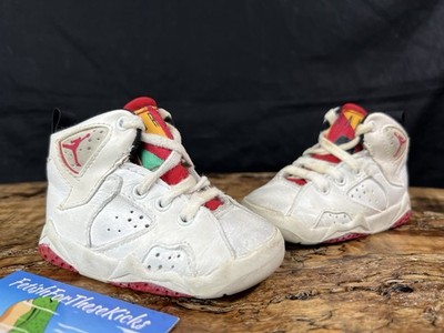 1991  Nike Air Jordan 7 Hare White True Red Toddler Size 3C