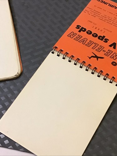 PAIR OF BAC ONE-ELEVEN V SPEEDS CHART BOOKS FOR ALLEGHENY AIRLINES, 1973 - Picture 13 of 13
