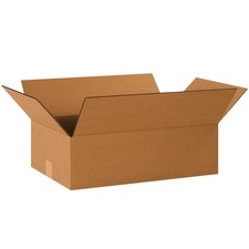 20 x 12 x 6 Corrugated Cardboard Boxes, Flat 20L x 12W x 6H, Pack of 25