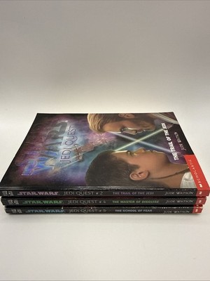 Scholastic Prequel Star Wars Books Jedi Quest #2 #4 #5 Set Of 3.