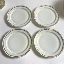 Ceralene Raynaud  Marie-Antoinette 4 Dinner Plates  Limoges, France