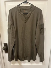 Velocity Systems Boss Rugby Shirt Mens X-Large Long Sleeve Green MeshPerformance