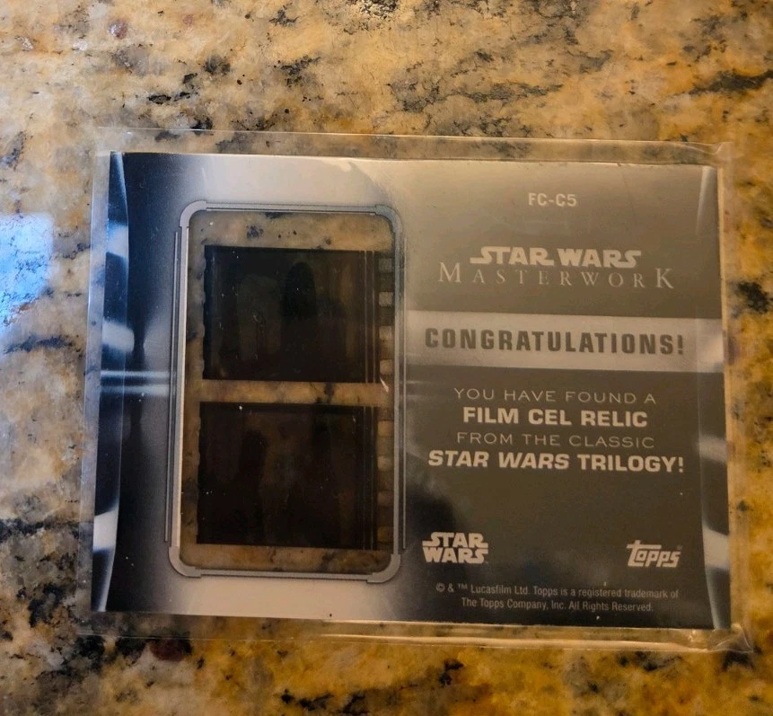 Topps Star Wars Masterwork Chewbacca Film Cel Relic From Star Wars Trilogy 1/1 - Image 2 of 4