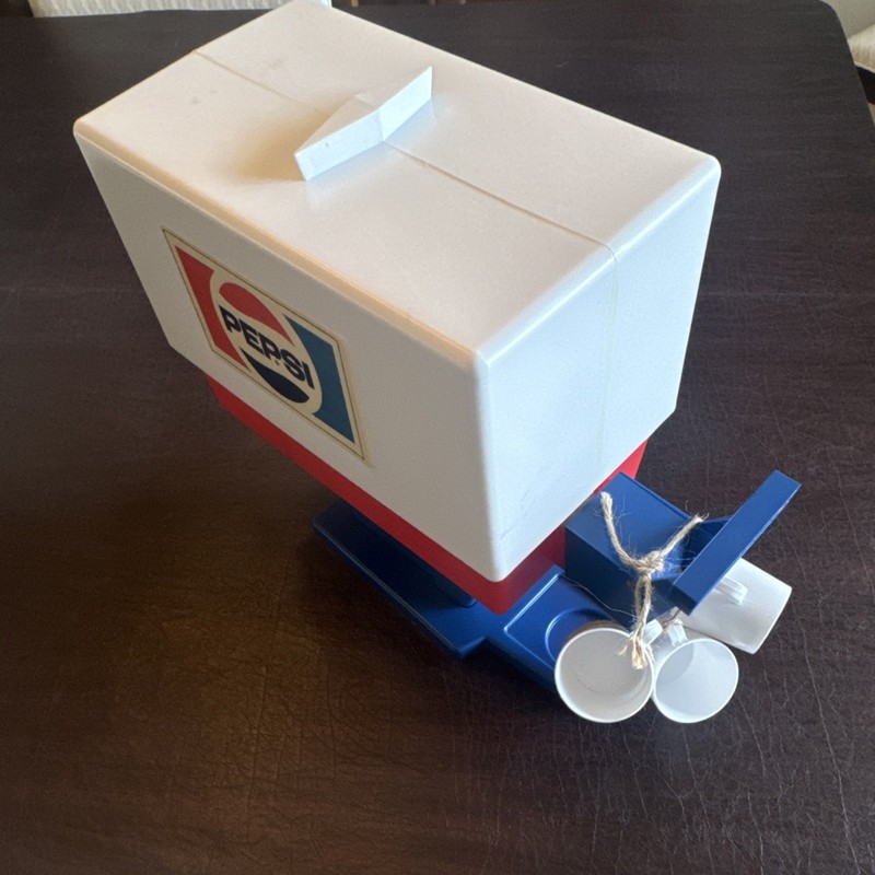 Pepsi Beverage Dispenser White Red Blue Soda Advertising Collectible