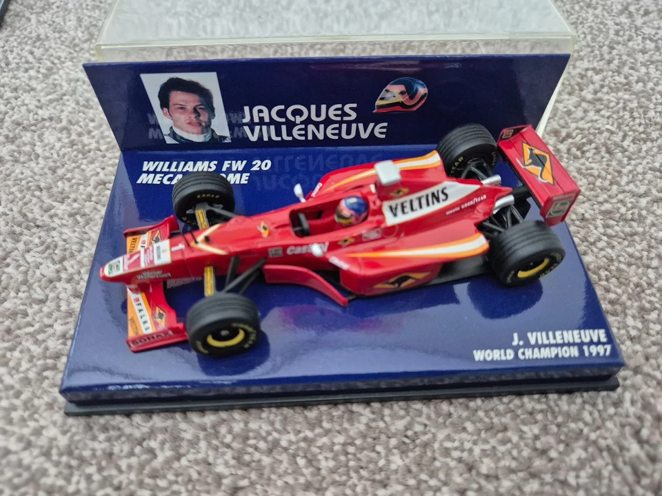 MINICHAMPS 1/43 WILLIAMS FW20 MECACHROME JACQUES VILLENEUVE 1997 F1 DIECAST CAR - Image 3 of 3