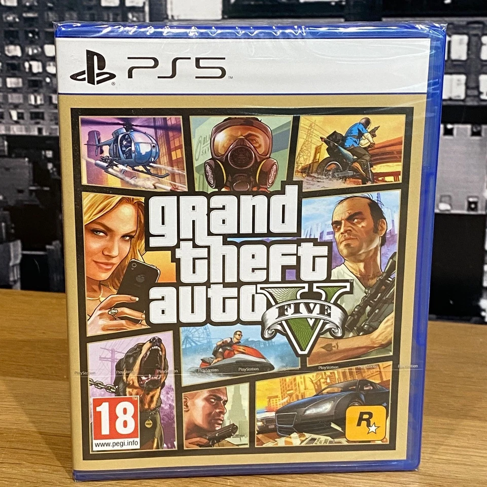 Grand Theft Auto V 5 GTA PS5 Playstation Rockstar Game Sealed 100% Original - Image 2 of 4
