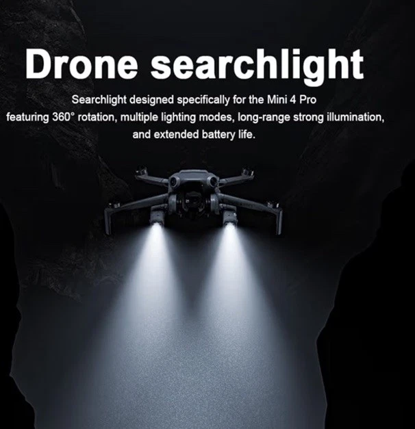 Linterna de luz de búsqueda mini cuatro pro para drone Foto 2 de 4
