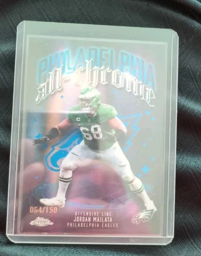2025 Topps Chrome Jordan Mailata Blue Refractor (RAW)