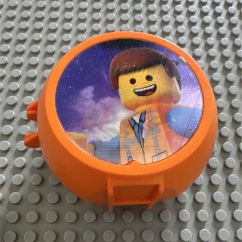LEGO The LEGO movie Legoland exclusive Orange Emmitt pod with nothing inside 