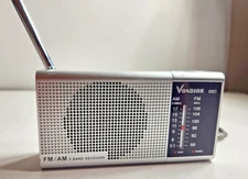 Vondior VX - AM FM Portable Radio - Speaker + Headphone Jack, Wrist Strap Tested