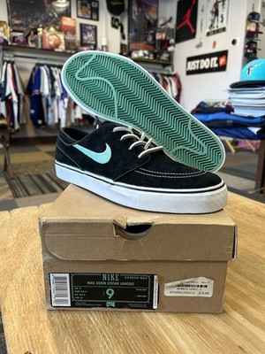 Nike SB Zoom Stefan Janoski Black/Mint Tiffany Blue Color Size 9 Brand New