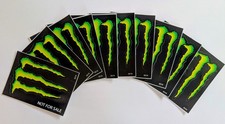 Lot Of 10 Monster Energy Sticker Decal, Iconic M,NEW 5"X 4"