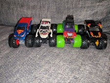 Monster Jam Lot Of 4 Trucks Joker / Superman / Zombie / El Toro Loco Free Ship