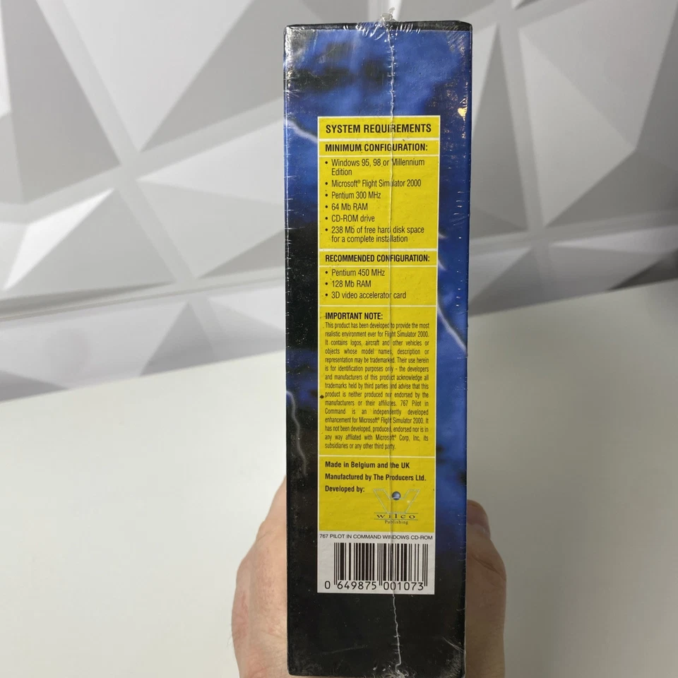 767 Pilot In Command Pc Add-On Microsoft Flight Simulator Sim 2000 BIG BOX  - Image 4 of 4