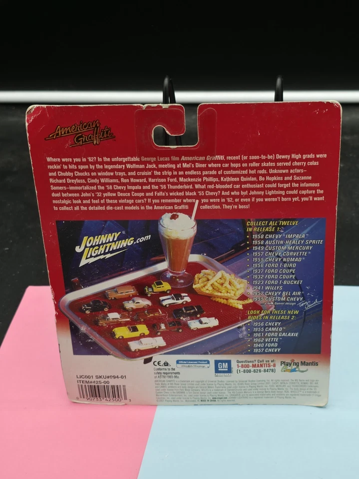 Johnny Lightning American Graffiti 1949 personalizado Mercury Merc cupé Hot Rod 1/64 Foto 2 de 2