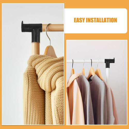 4 Pcs Clothes Rack Accessories Cabinet Wardrobe Drying Connectors - Afbeelding 9 van 12