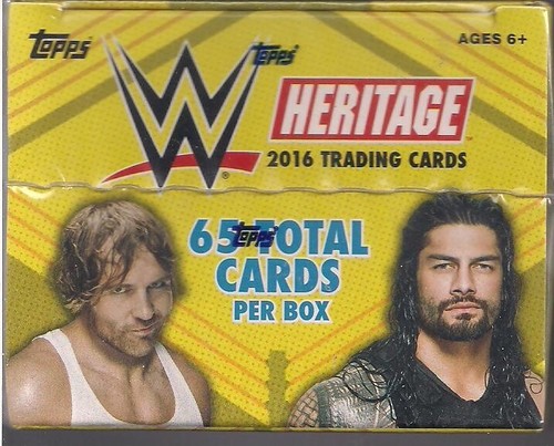 Topps WWE Heritage Wrestling 2016 caja bláster sellada de fábrica - 1 reliquia por caja - Imagen 4 de 5