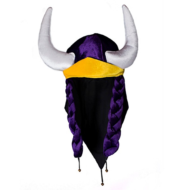 Minnesota Vikings Deluxe NEW DESIGN PURPLE Helga Hats with Braids and