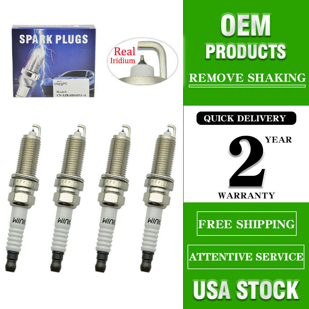 4X 90919-01253 SC20HR11 3444 Real Iridium Spark Plugs For Toyota Prius Lexus US