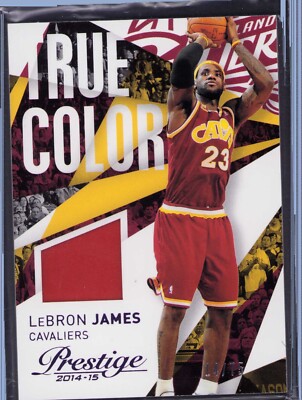 2014-15 Panini Prestige - True Colors Materials #23 LeBron James /75 (MEM)