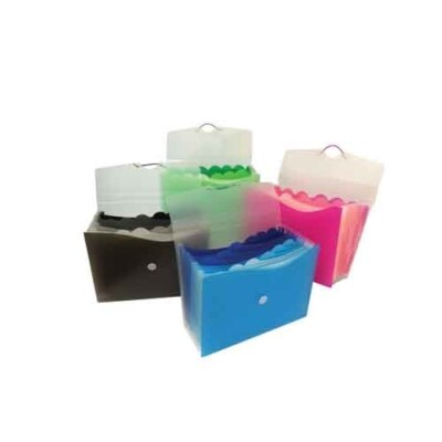 Filexec Wave Expanding File 13 Pockets Letter SZ Asst Colors School Office Home