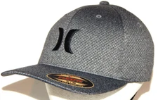 Hurley Icon Texture Cap / Hat Size S / M Grey / Black