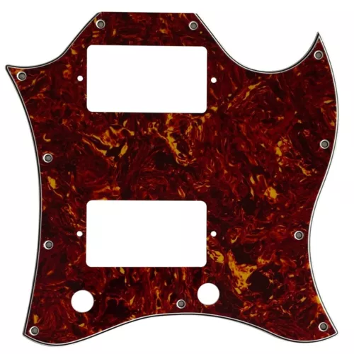 4 Ply Guitar Pickguard For US Gibson SG Standard Style Full Face,Red Tortoise