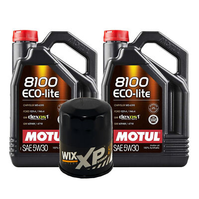 10L Motul 8100 ECO-LITE 5W30 Wix XP Filter Motor Oil Change Kit API SP-RC