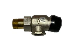 Honeywell V110F/1438 Braukmann Bronze Nickel-Plated Thermostatic Radiator Valve.