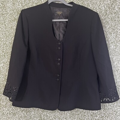 Clothing Tahari Jacket Marshalls TAHARI Peplum Women's Black
