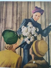 Stetson Hat Print Ad Original Vtg 1946 Women Crown Wed Armour Treet Meat BBQ 