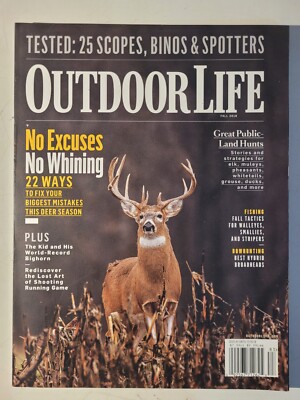 Unread Fall 2018 Issue of OUTDOOR LIFE Magazine - Deer Season, Public-Land Hunts