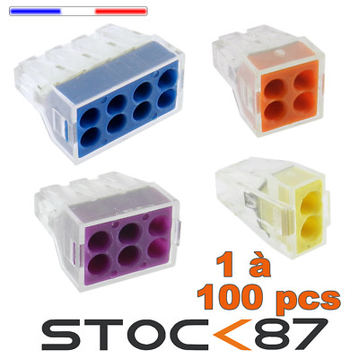 1 bis 100 Stück Schnellverbinder Marke HORD oder WAGO 2, 4, 6 oder 8 Plots 