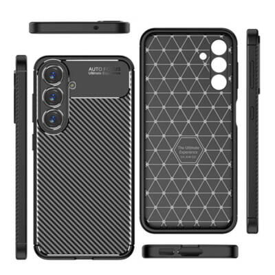 Für Samsung Galaxy A56 5G - Handy  Tasche Case Schutz Hülle Cover Carbon Fiber