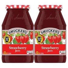 2 pack Smucker's Strawberry Jam, 32 Ounces fast delivery NEW