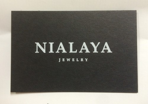 NIALAYA Ring Authentic Womens Black CZ Cross Rhodium 925 RING_043 s.US7 RRP $160 - Picture 8 of 8