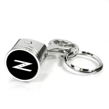 for Nissan 350Z Z logo Chrome Finish Engine Piston and Rod Metal Key Chain