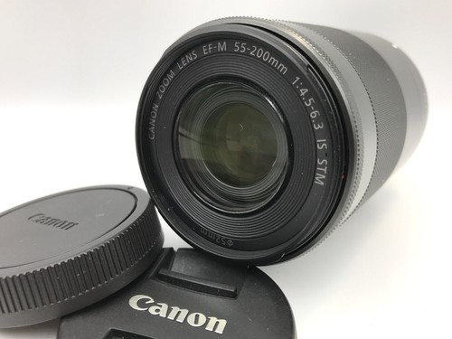 CANON ZOOM LENS EF-M 55-200mm F 4.5 5-6.3 IS STM Camera Lens From Japan