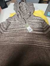 Men's Hooded Pullover Sweater Goodfellow  Co Marled Brown Sz. Small New