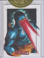 The Avengers Silver Age - Dealer Incentive 6-case Sketch Card by Melike Acar # 3