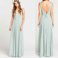 Show Me Your Mumu Jenn Dress Silver Sage NEW US Size XS