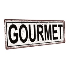 Gourmet Metal Sign; Wall Decor for Kitchen and Dinning Room