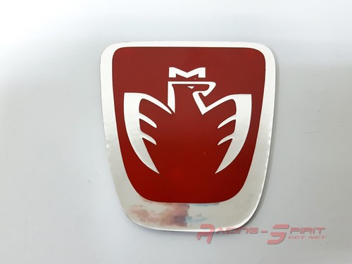 40 MM. GLOSSY BLACK FIBER CHROMED TOYOTA HORN EMBLEM FOR MR2 MRS