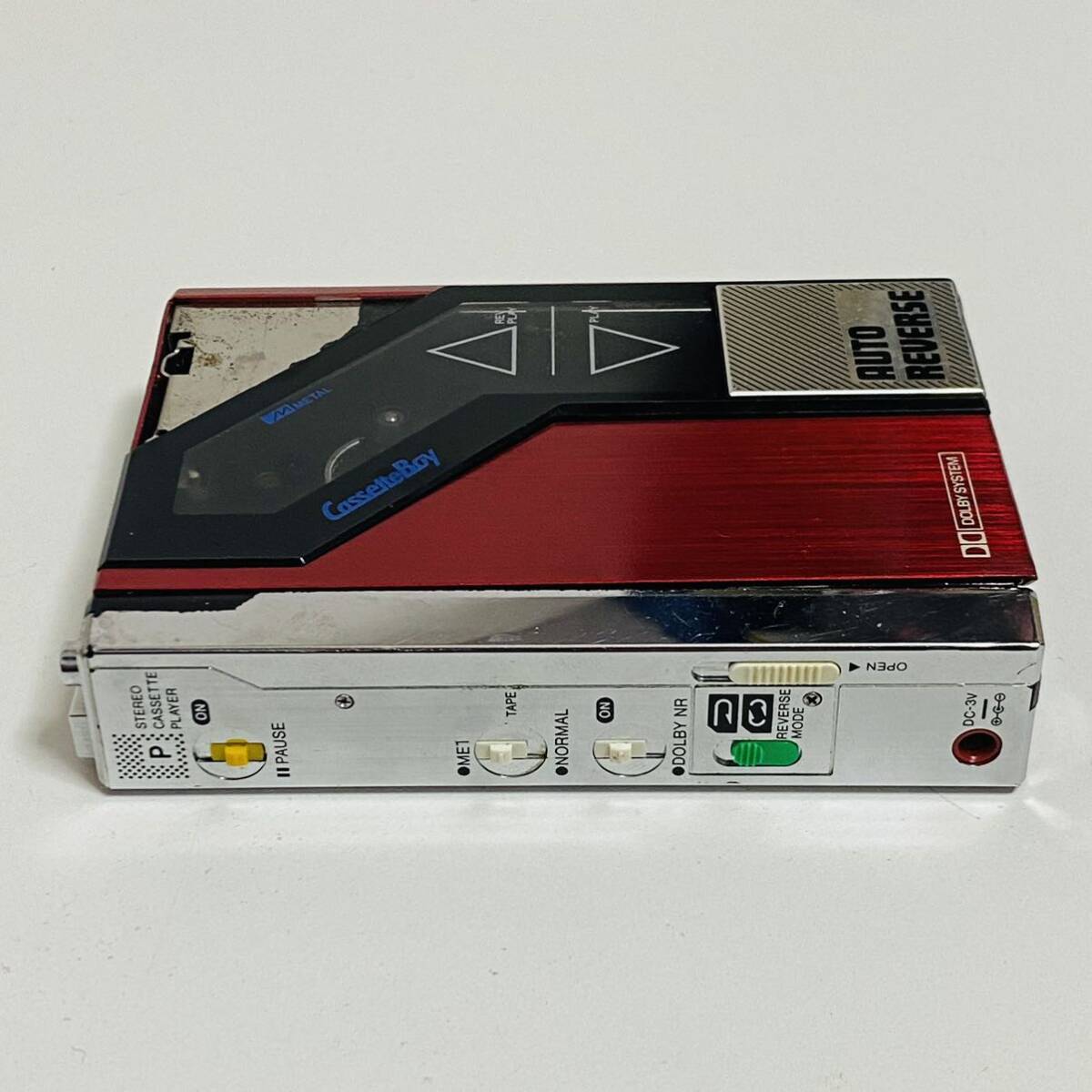 AIWA Cassette Boy HS-P7 Red Stereo Auto Reverse Junk Retro AIWA Cassette Boy HS-P7 Red Stereo Auto Reverse Junk Retro