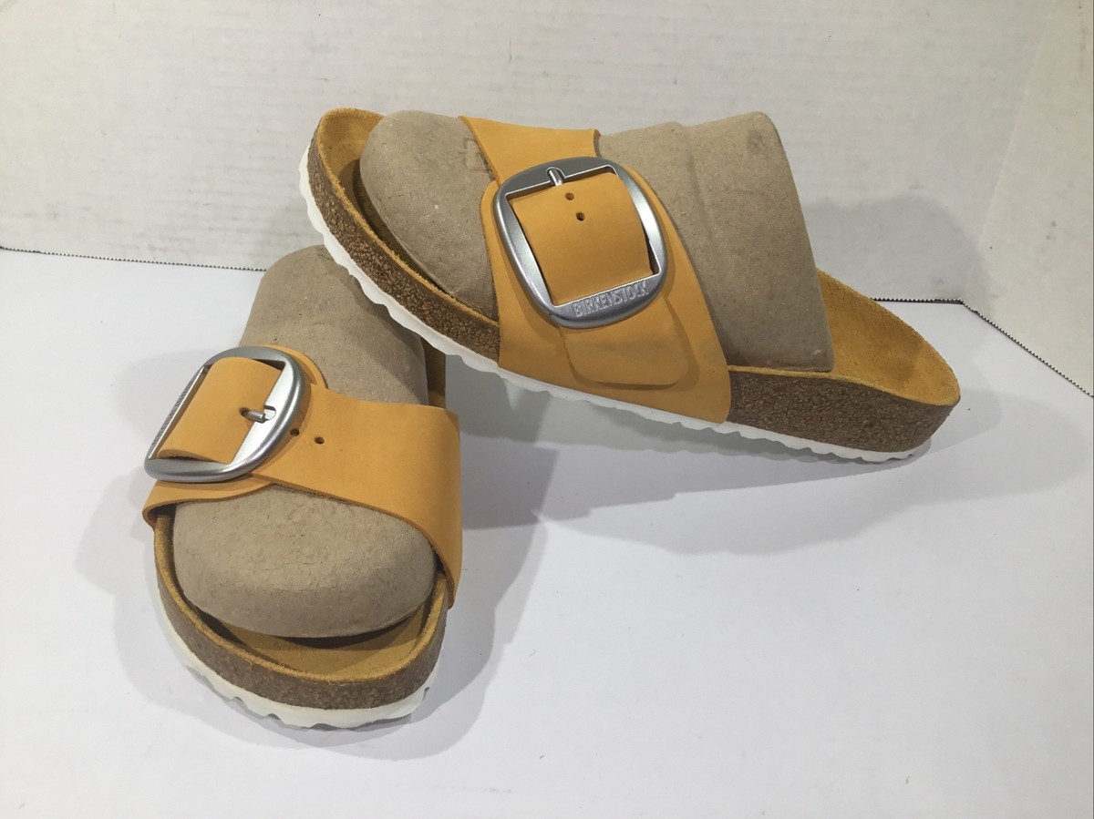 Birkenstock Womens Size 7 Narrow Madrid Big Buckle Apricot
